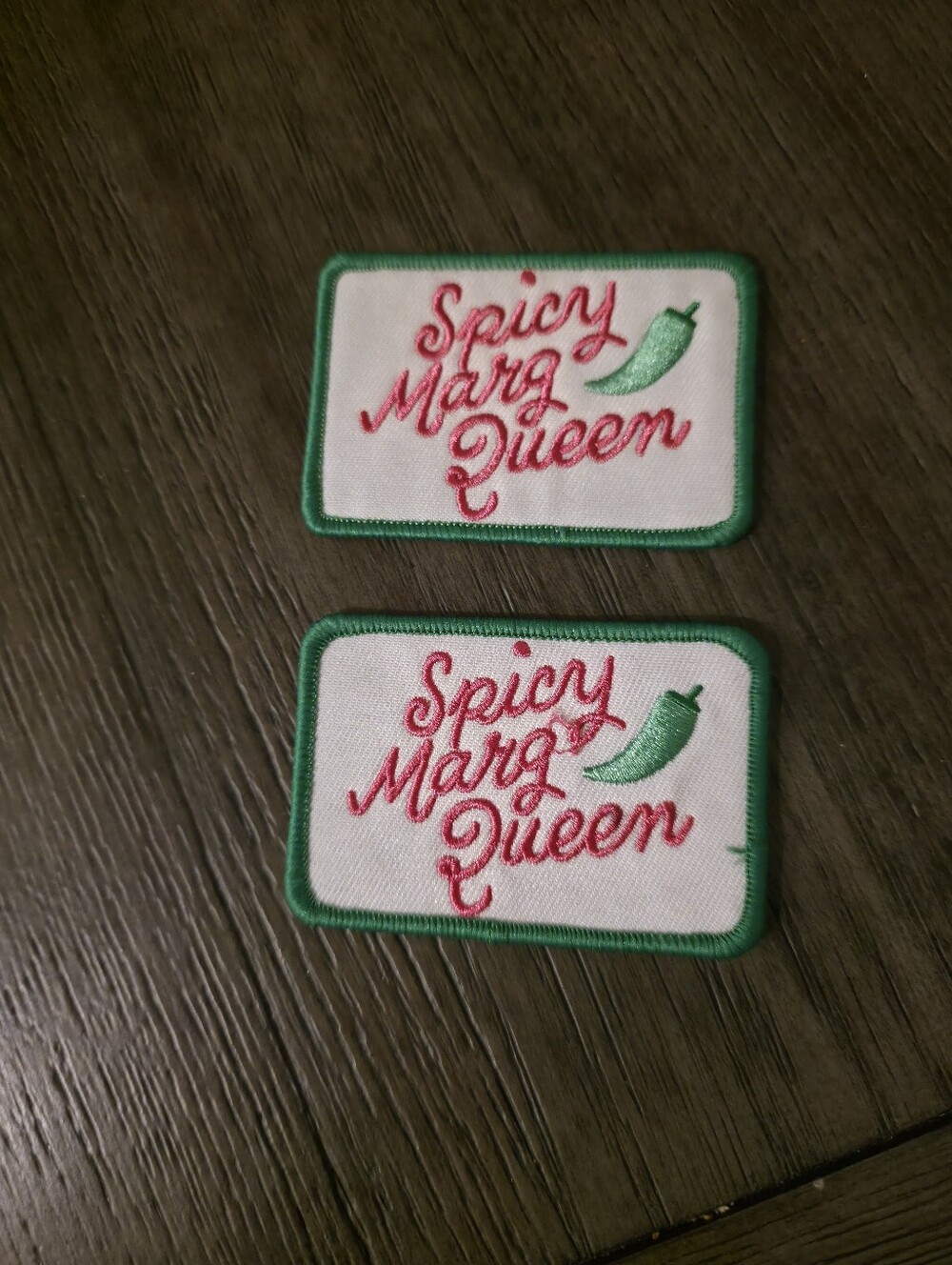 Spicy Marg Queen Embroidered Patch Set Of 2 - Picture 1 of 1